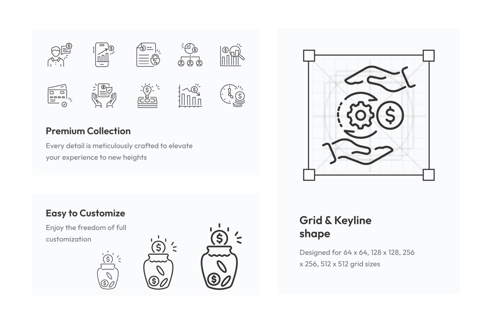 Money Outline Icon Collection Money Outline Icon Collection