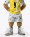 Sports Mascot Dog Wearing a T-Shirt and Shorts Mockup