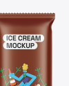 Matte Flow Pack W/ Ice Cream Mockup