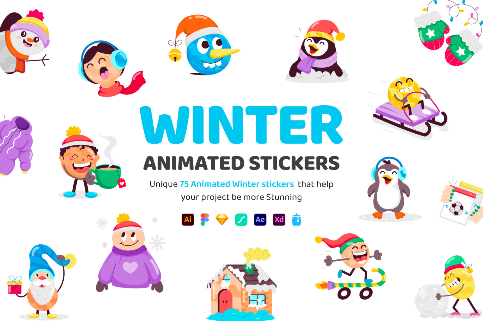 Animated Winter Stickers Animated Winter Stickers
