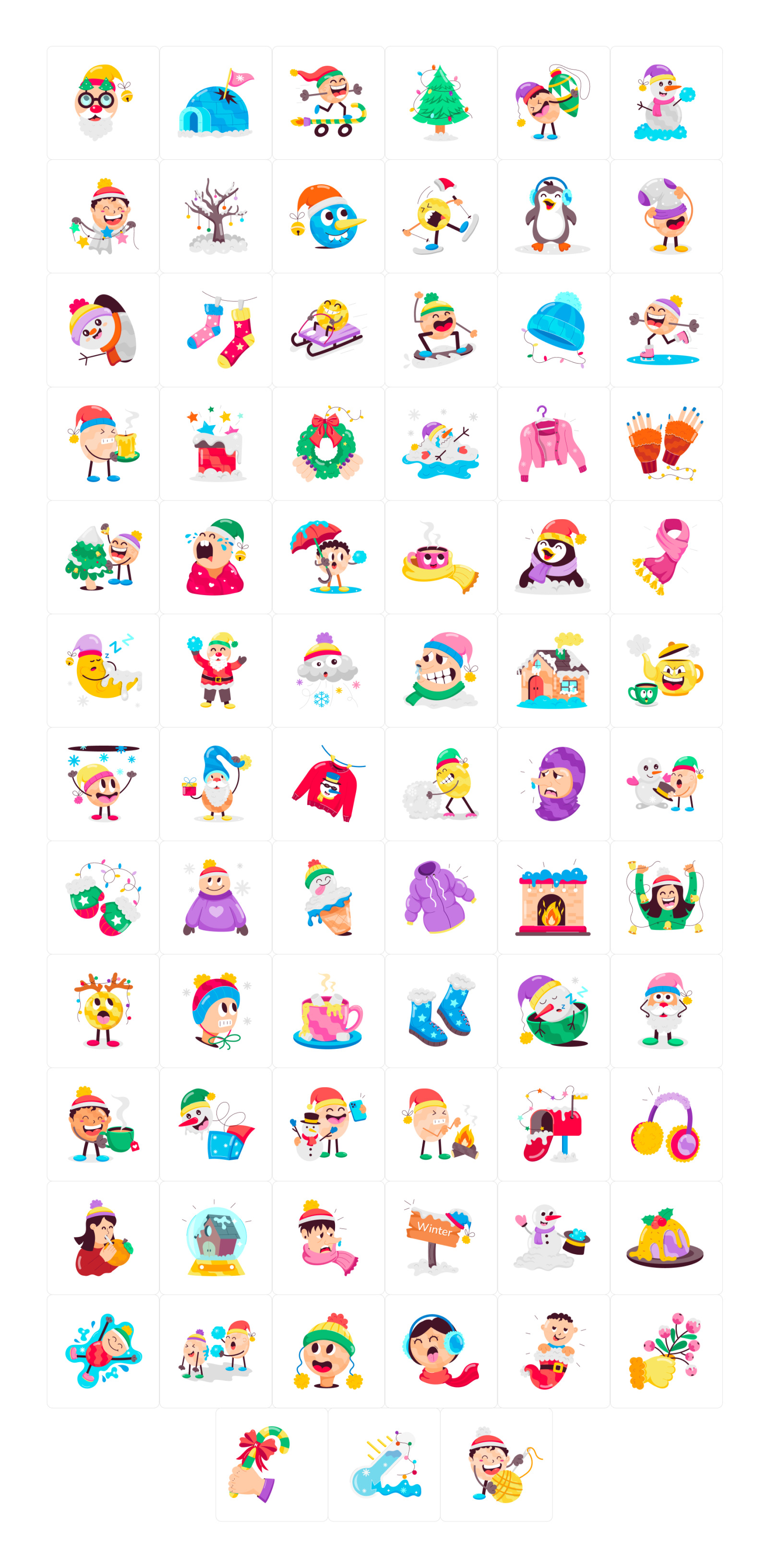 Animated Winter Stickers Animated Winter Stickers