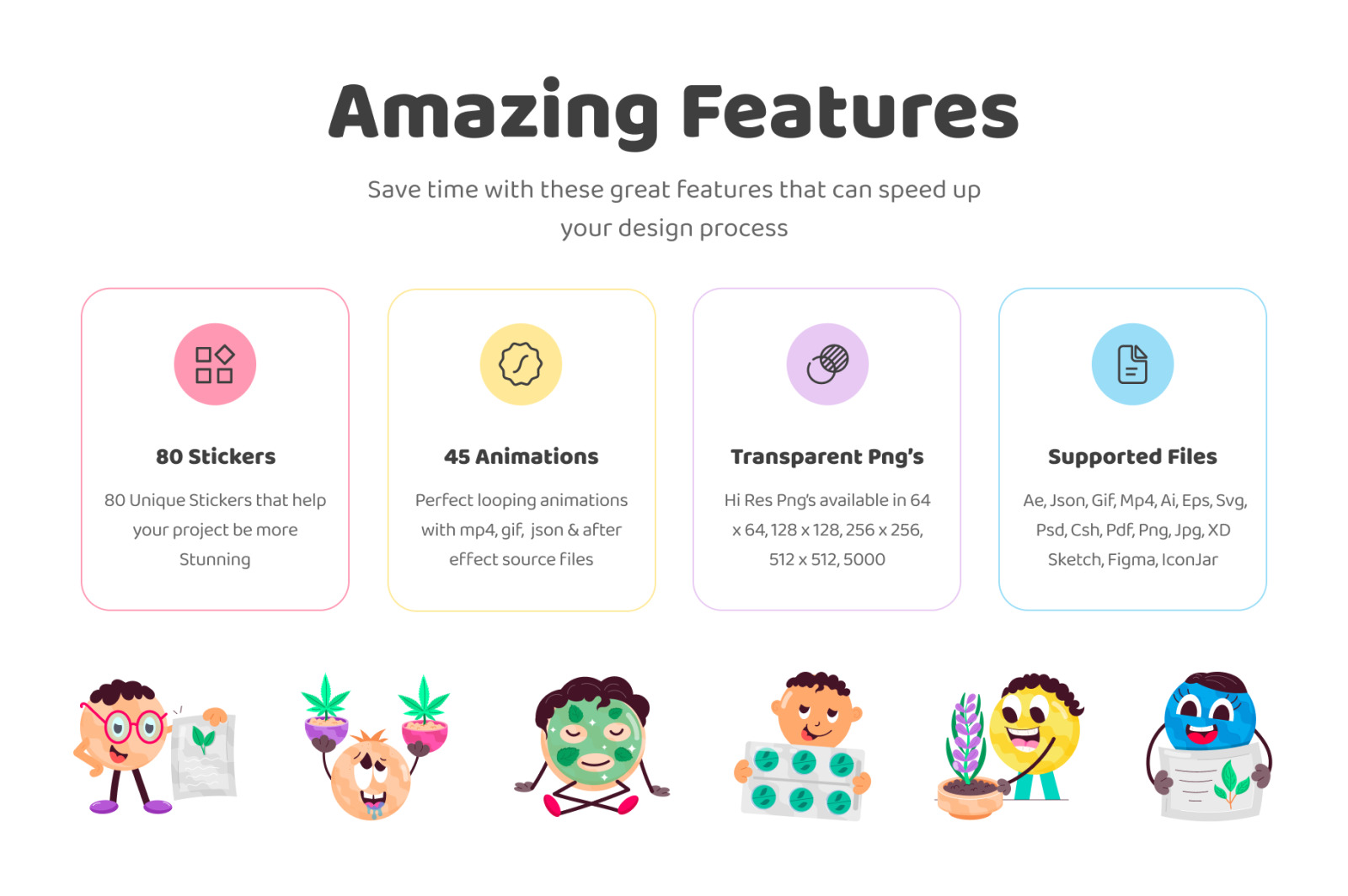 Animated Herb Stickers Animated Herb Stickers
