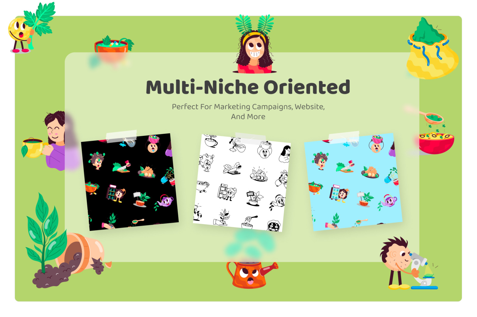 Animated Herb Stickers Animated Herb Stickers
