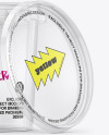 Clear Plastic Bucket with Handle Mockup