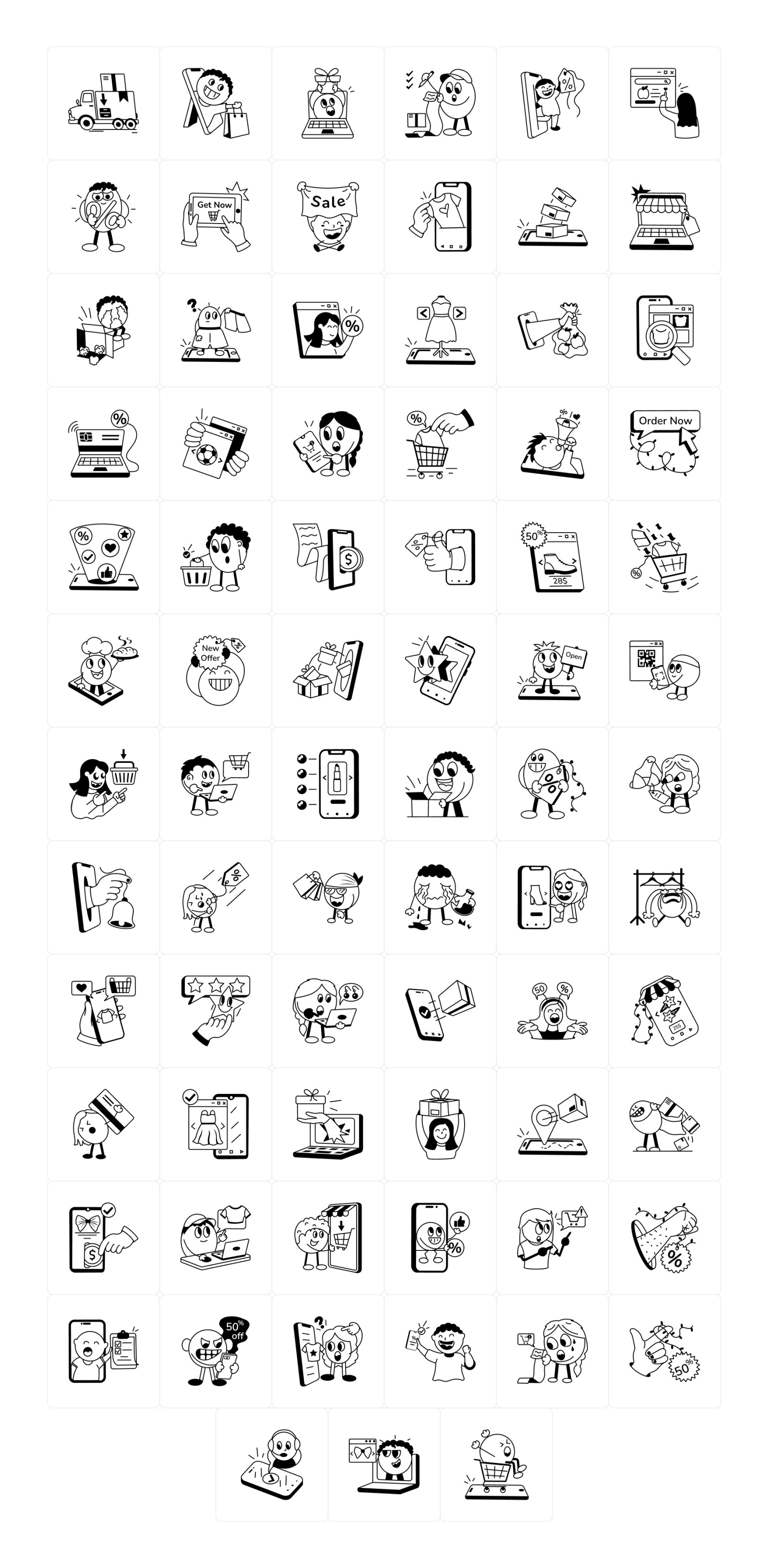 Animated Online Shopping Stickers Animated Online Shopping Stickers