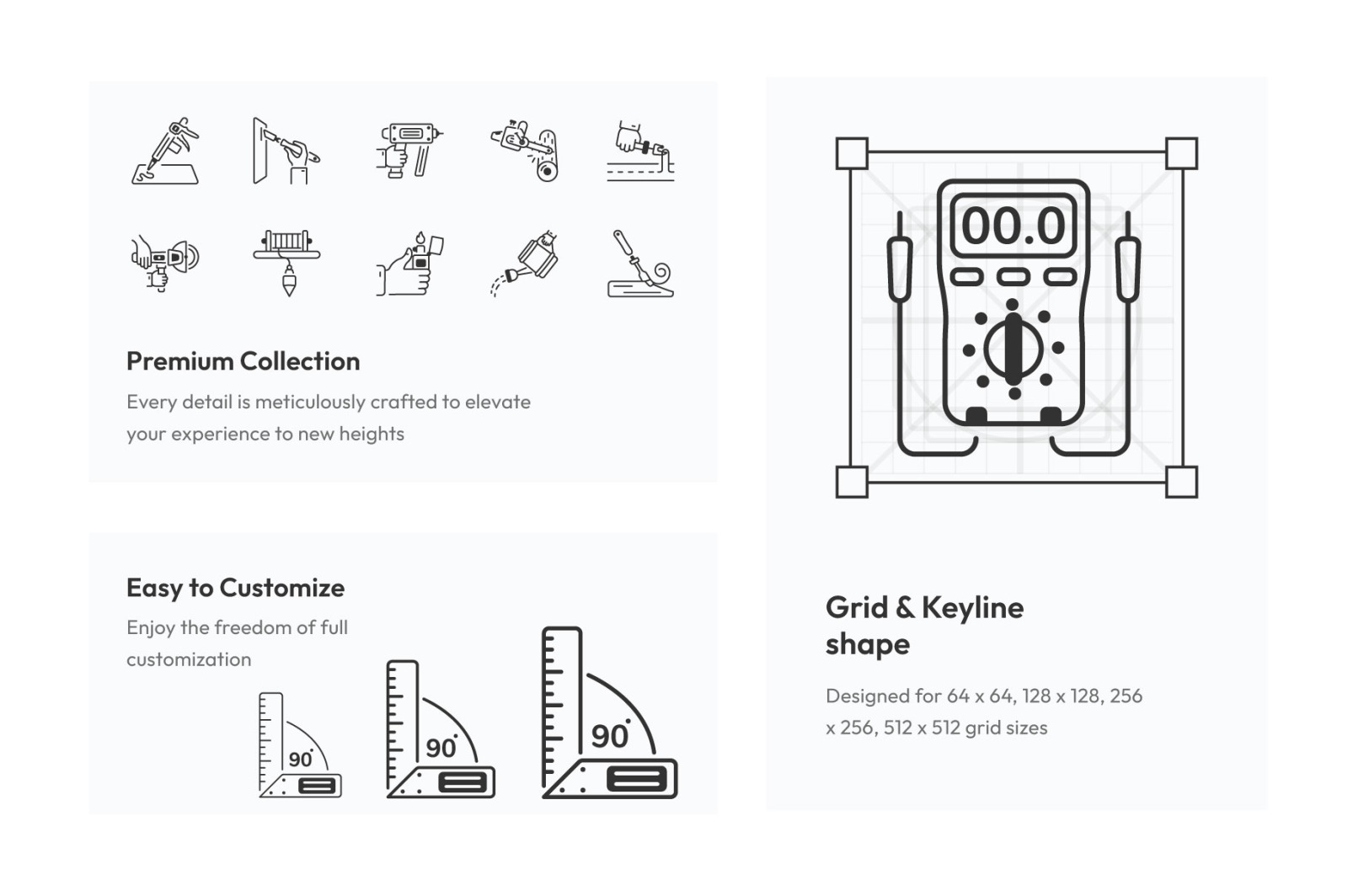 Tools Outline Icon Collection Tools Outline Icon Collection