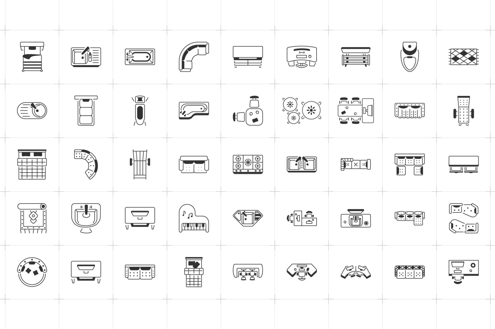 Animated Interior Icons Animated Interior Icons