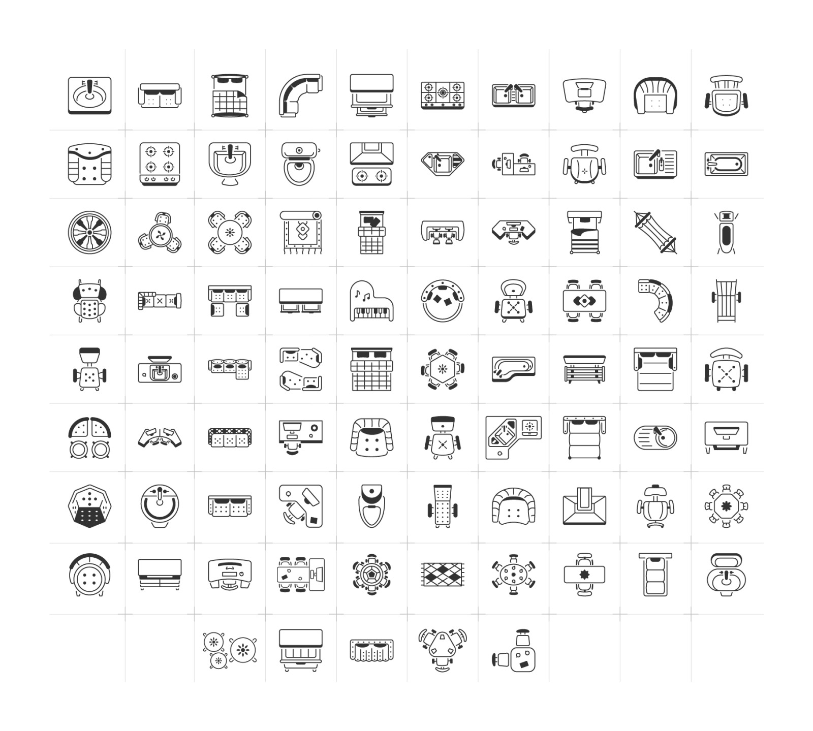 Animated Interior Icons Animated Interior Icons