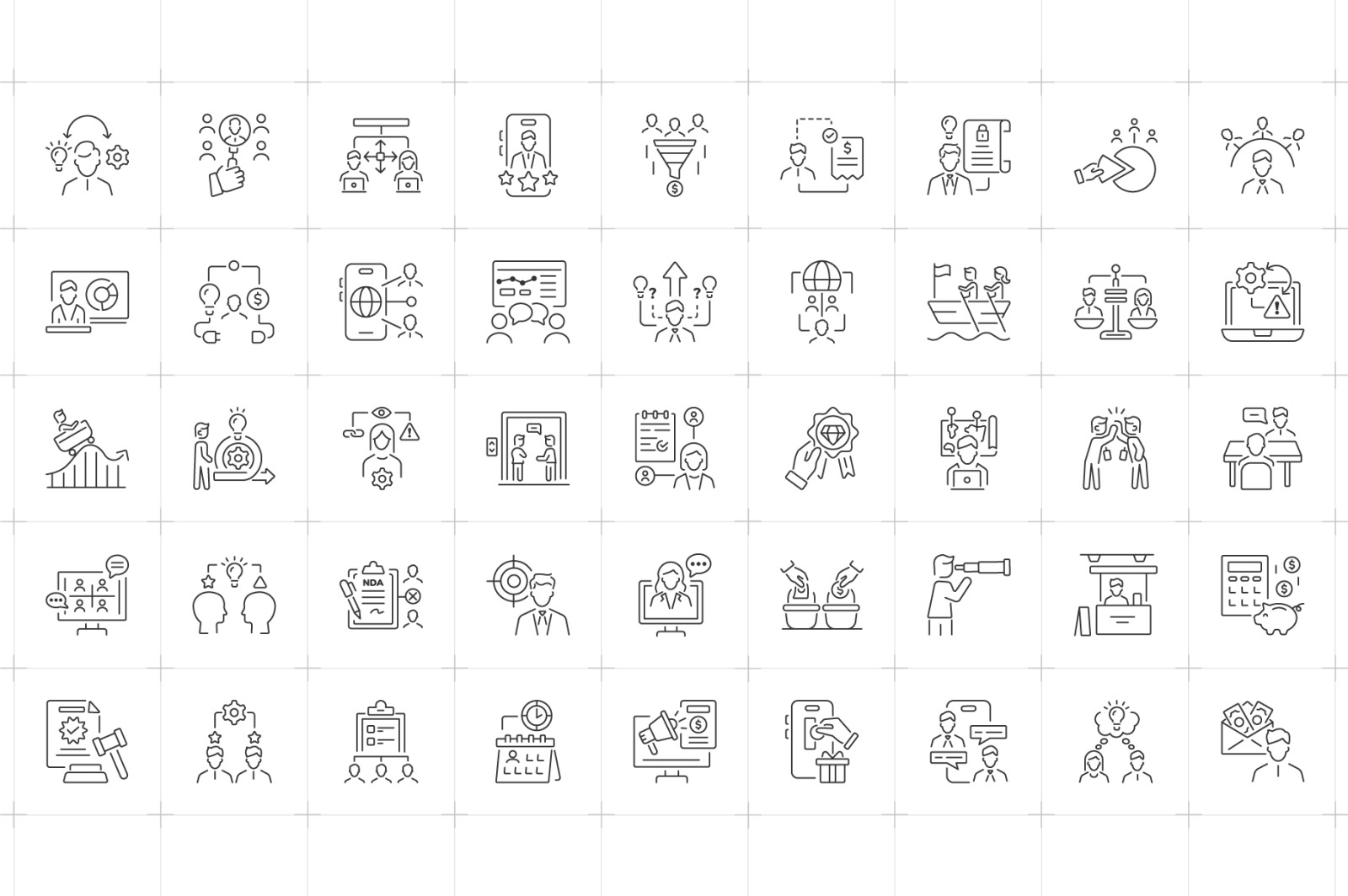 People Outline Icon Collection People Outline Icon Collection