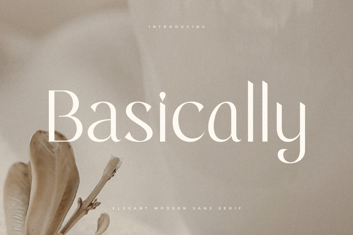 Basically - Elegant Modern Sans Serif Basically - Elegant Modern Sans Serif