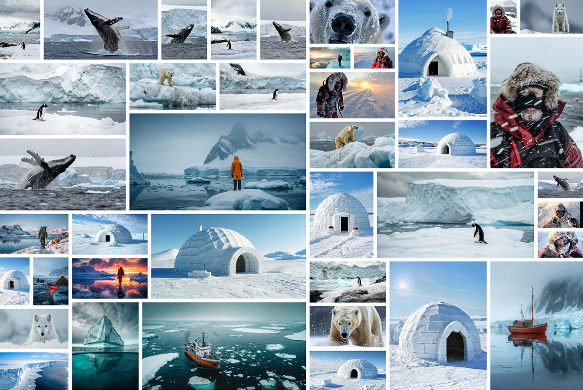 Arctic and Antarctic - 160 images Arctic and Antarctic - 160 images