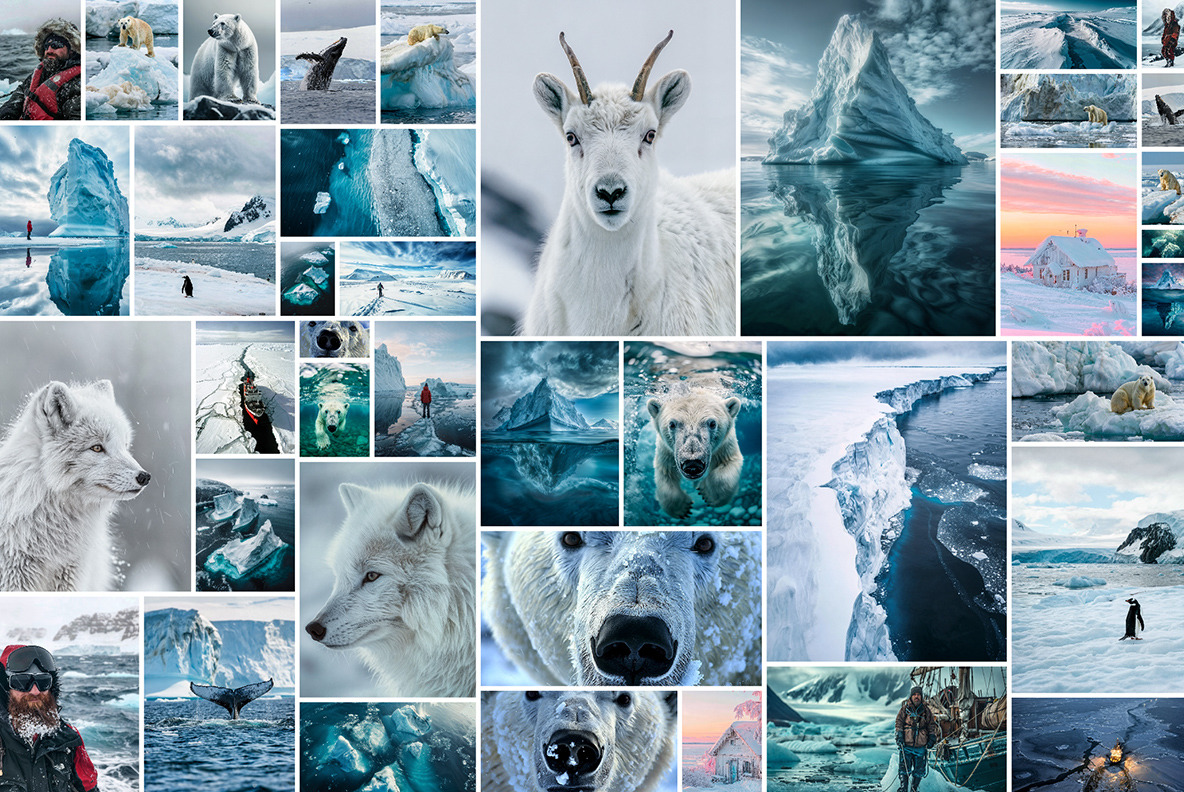 Arctic and Antarctic - 160 images Arctic and Antarctic - 160 images