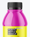 Glossy Plastic 16oz Bottle Mockup