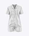 Women's Pajamas with Shorts Mockup