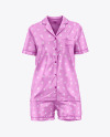 Women's Pajamas with Shorts Mockup