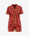 Women's Pajamas with Shorts Mockup