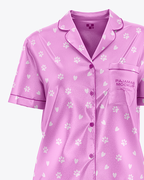 Women's Pajamas with Shorts Mockup
