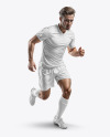 A Man Wearing a Full Soccer Kit Mockup