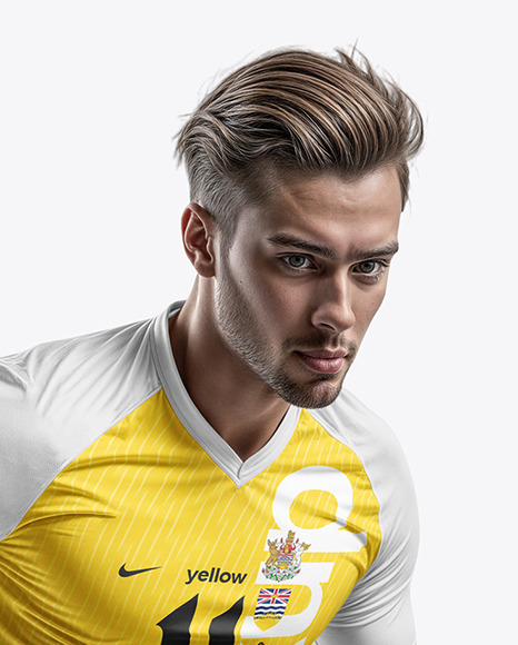 A Man Wearing a Full Soccer Kit Mockup