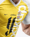 A Man Wearing a Full Soccer Kit Mockup