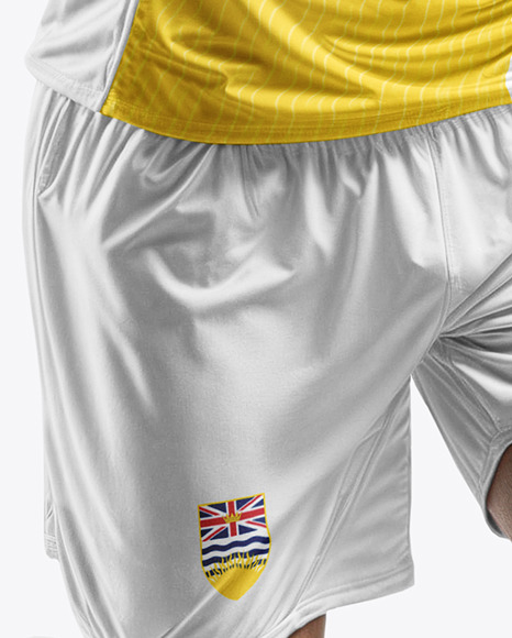 A Man Wearing a Full Soccer Kit Mockup