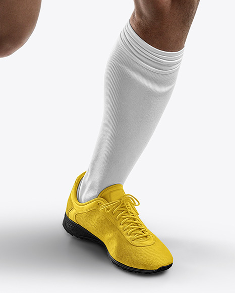 A Man Wearing a Full Soccer Kit Mockup