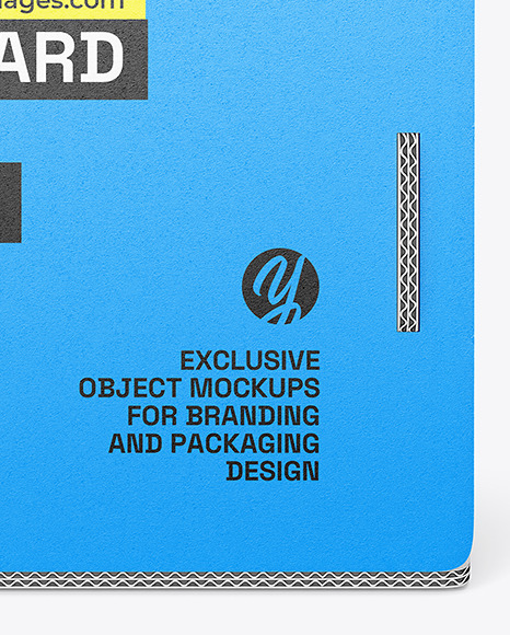 Folding Cardboard Bag with Handles Mockup