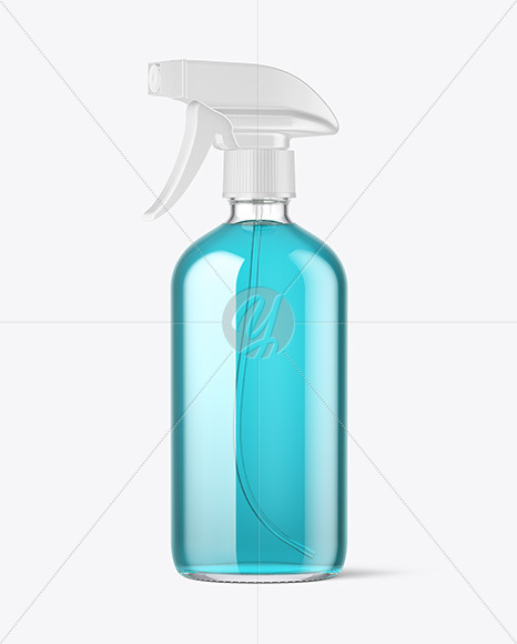 16oz Glass Spray Bottle Mockup