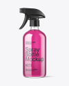 16oz Glass Spray Bottle Mockup