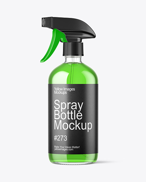 16oz Glass Spray Bottle Mockup