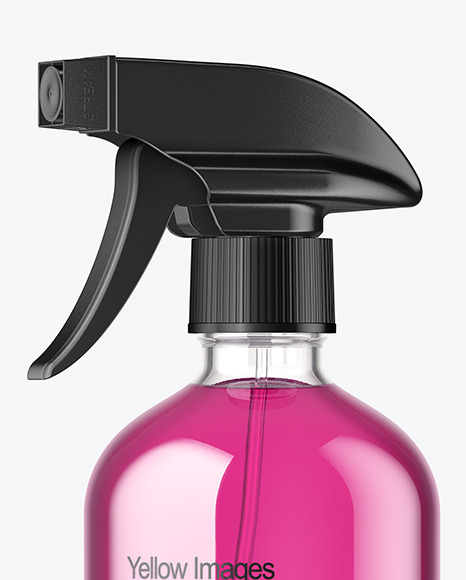 16oz Glass Spray Bottle Mockup