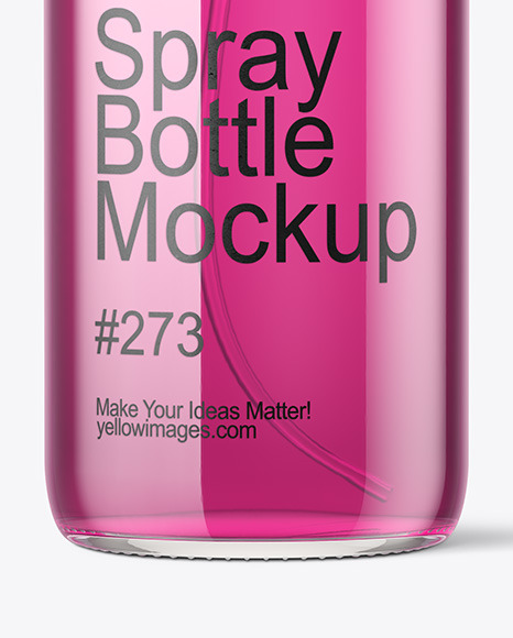 16oz Glass Spray Bottle Mockup