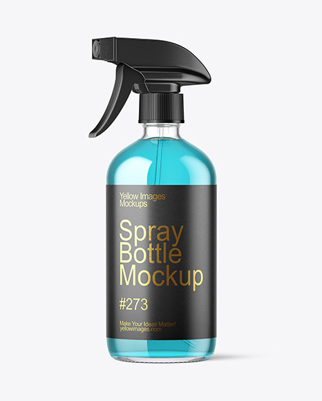 16oz Glass Spray Bottle Mockup