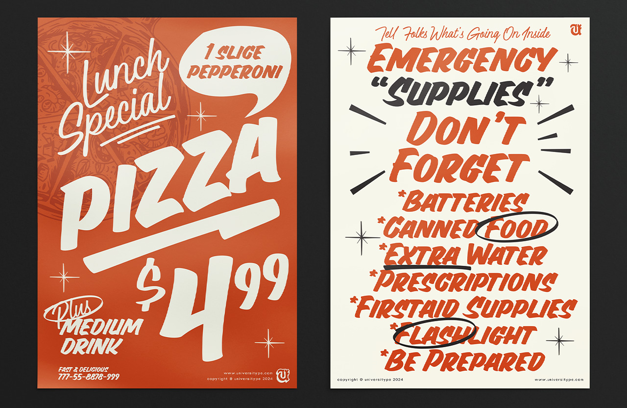 UT Pricemart Font Duo - A Sign Display Font UT Pricemart Font Duo - A Sign Display Font