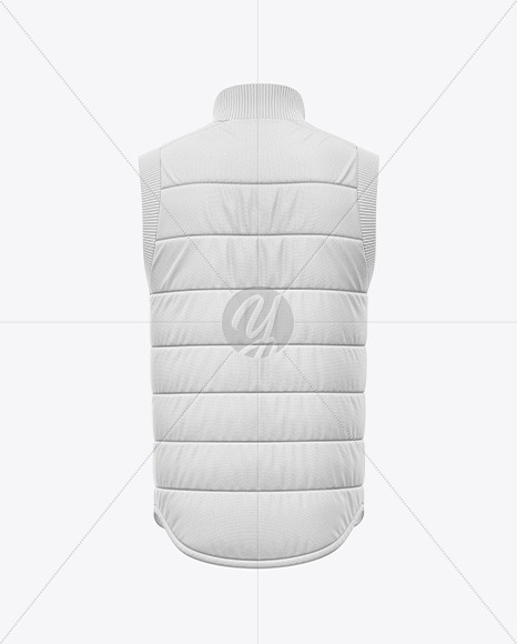 Down Vest Mockup - Back View