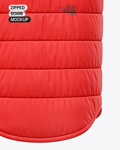 Down Vest Mockup - Back View