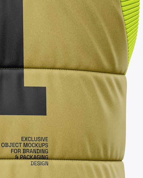 Down Vest Mockup - Back View