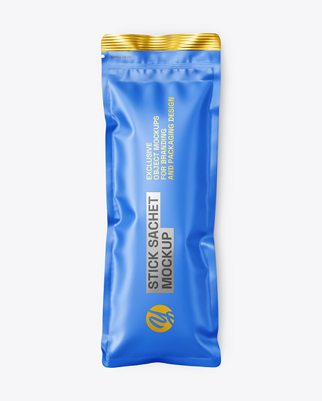 Matte Stick Sachet Mockup