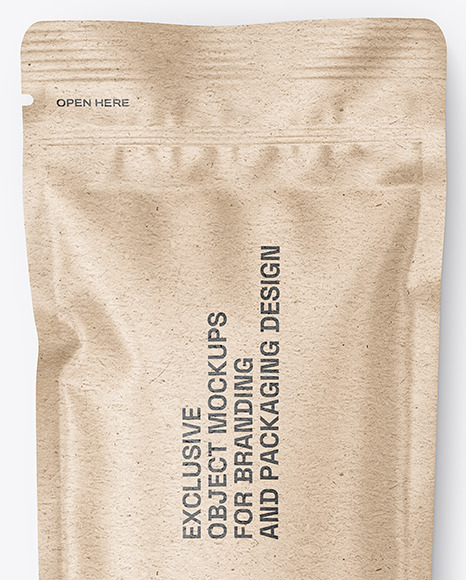 Kraft Paper Stick Sachet Mockup