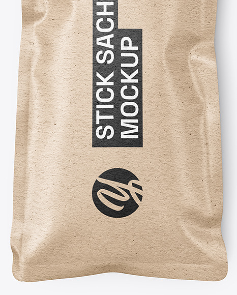Kraft Paper Stick Sachet Mockup