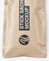 Kraft Paper Stick Sachet Mockup