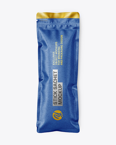 Kraft Paper Stick Sachet Mockup
