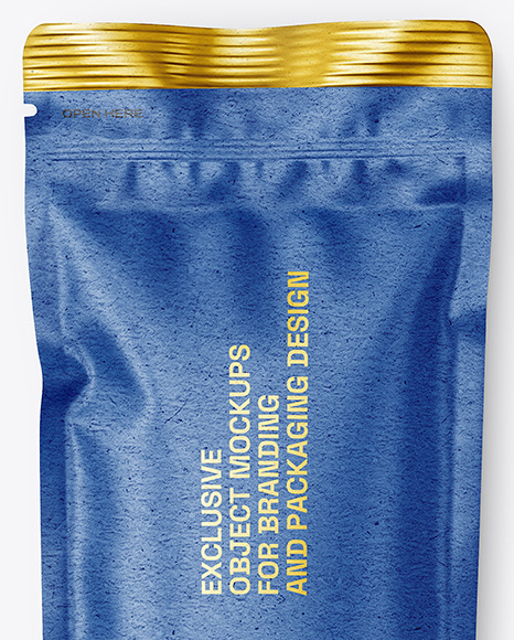 Kraft Paper Stick Sachet Mockup