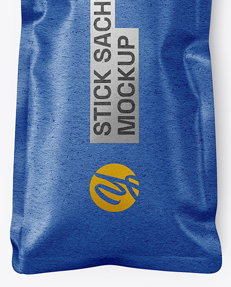 Kraft Paper Stick Sachet Mockup
