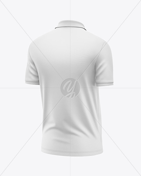 Men's Short Sleeve Polo Shirt Mockup