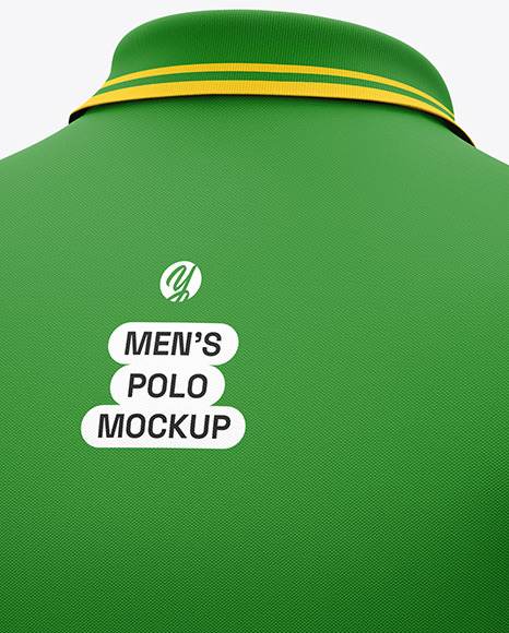 Men's Short Sleeve Polo Shirt Mockup