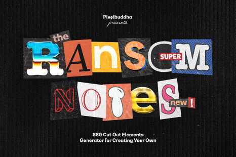 Ransom Note Letters Collection - Fragments