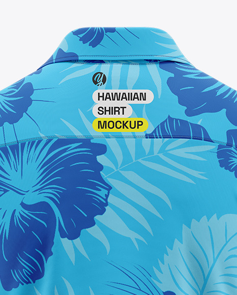 Short Sleeve Camp Collar Shirt Mockup