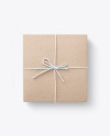 Kraft Gift Box Mockup