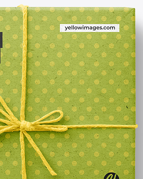 Kraft Gift Box Mockup